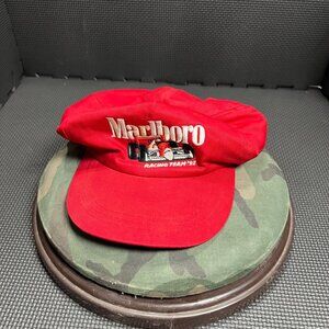 Marlboro Racing Team 92 Vintage Red Snapback Hat Adjustable